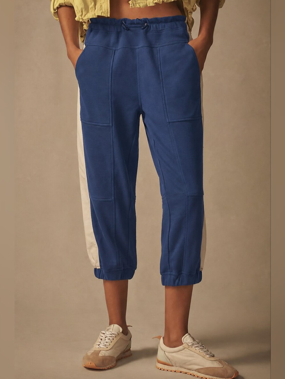 🆕️ Daily Practice by Anthropologie Colorblock Side-Stripe Pants in Marin Blue